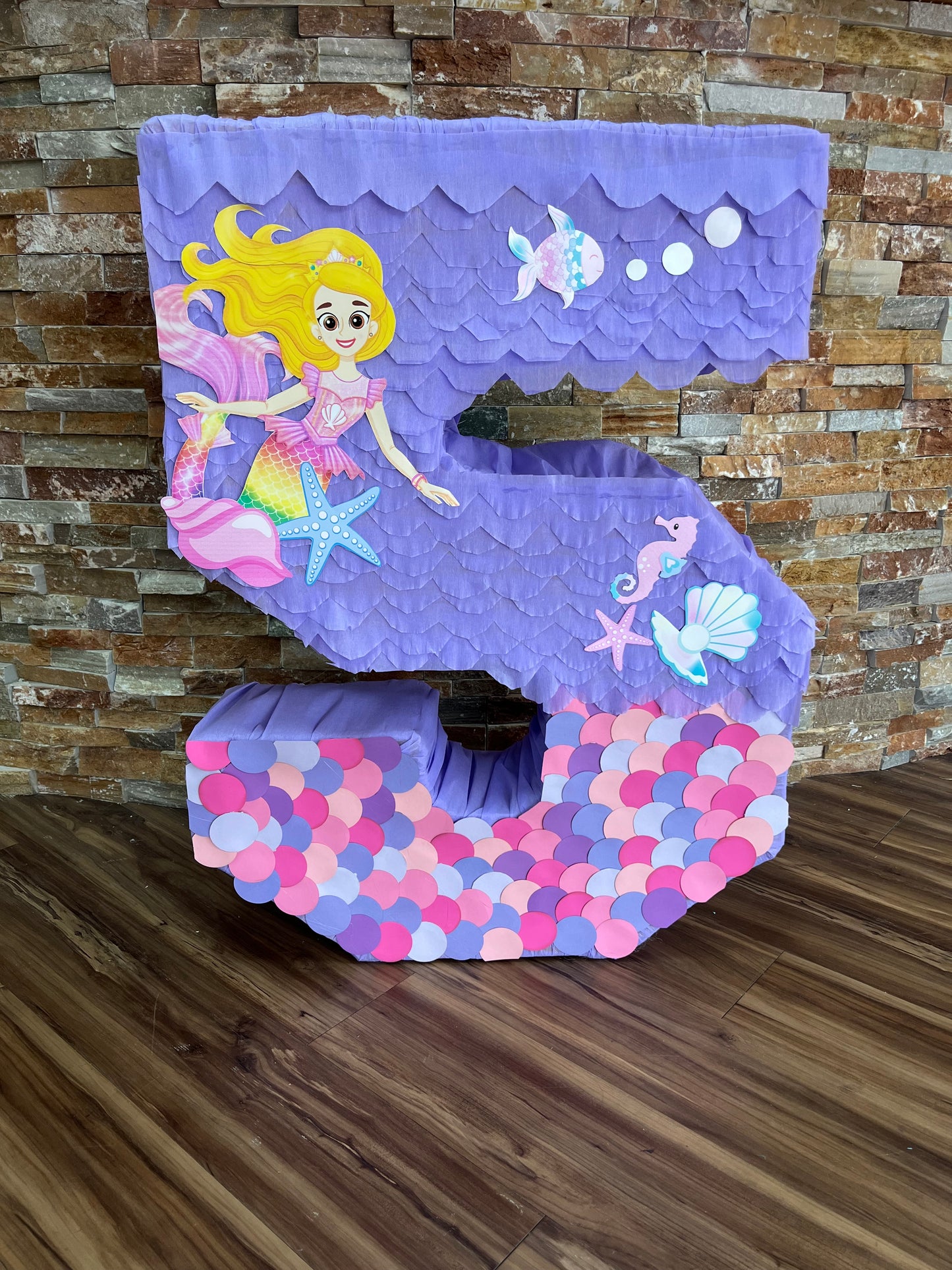 Bely sirena number piñata