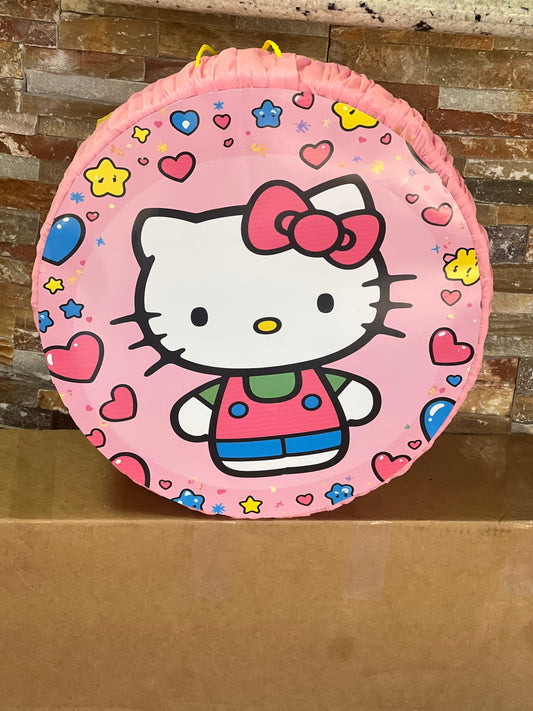 Hello kitty round piñata