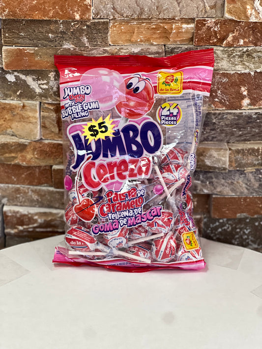 Jumbo cereza paletas