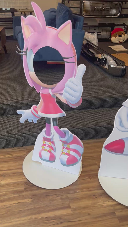 Sonic character cutouts